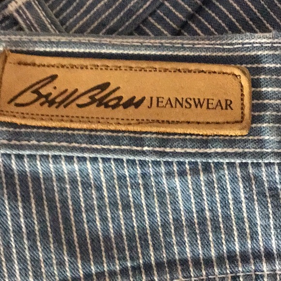 BILL BLASS JEANS,  shorts, sz 10 blue & white - Picture 4 of 8